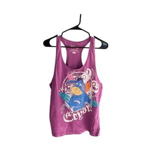 Disney Eeyore Women's 2XL Purple Racerback Tank Top Sleeveless Casual